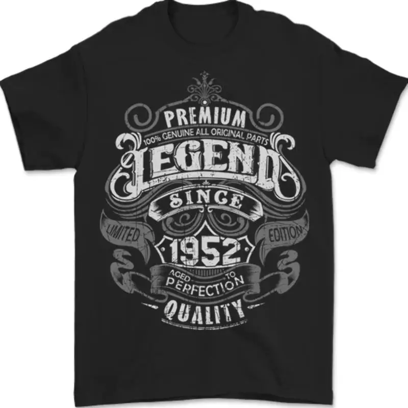 تي شيرت Premium Legend 73rd Geburtstag 1952 Herren 100% Baumwoll #1