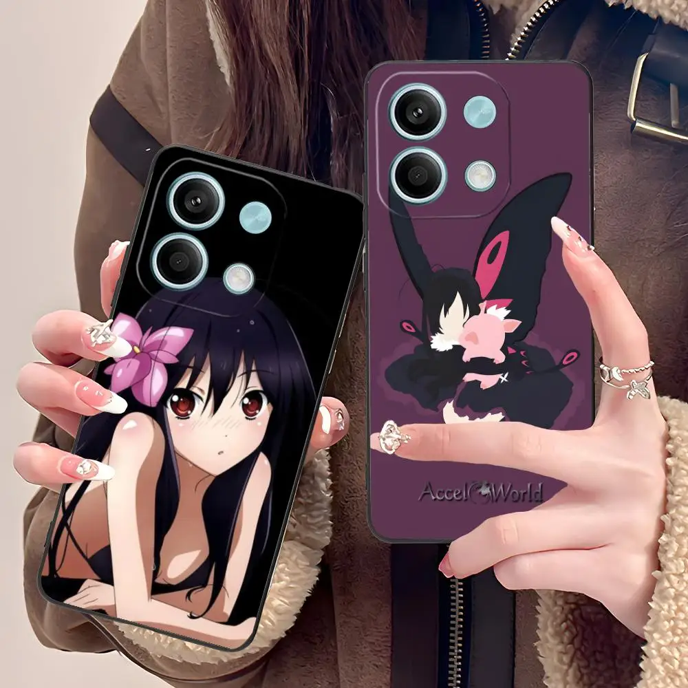 

Чехол для телефона Accel World Kuroyukihime для POCO M7 M6 M5 M4 M3 X7 X6 X5 X4 X3 Pro GT 5G с цветным принтом, роскошный красивый чехол