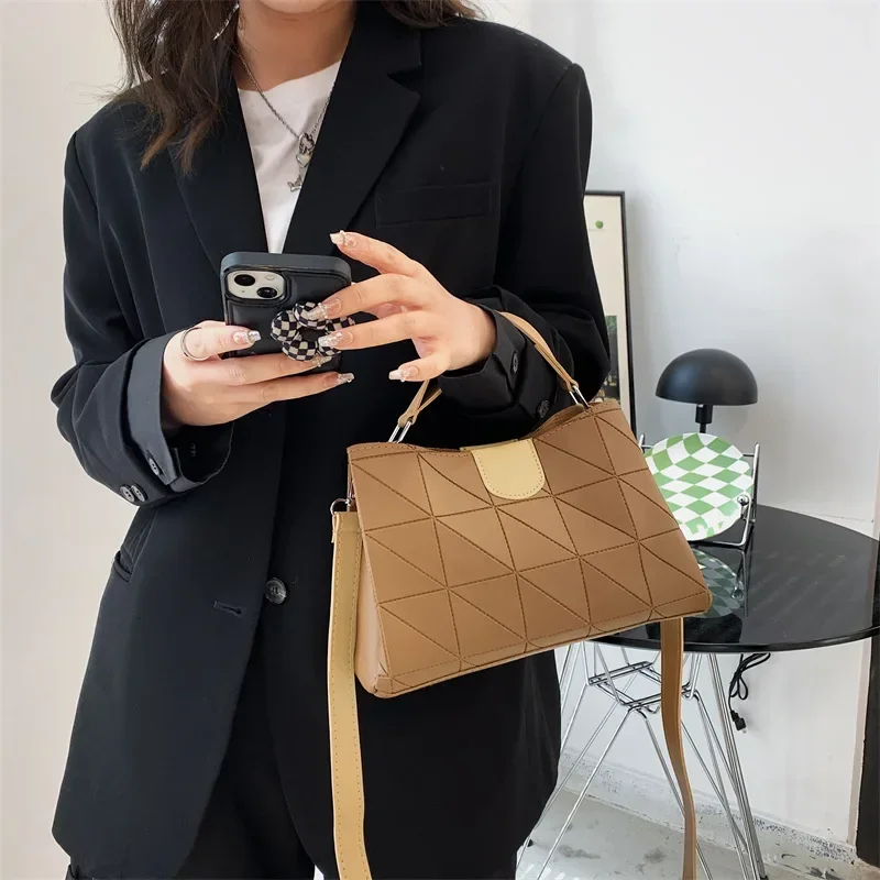 Nuevo Bolso de Hombro, bolsos de mano para mujer, bolsos de mano de piel auténtica suave de alta calidad 2025, bolso de mano para mujer, bandolera