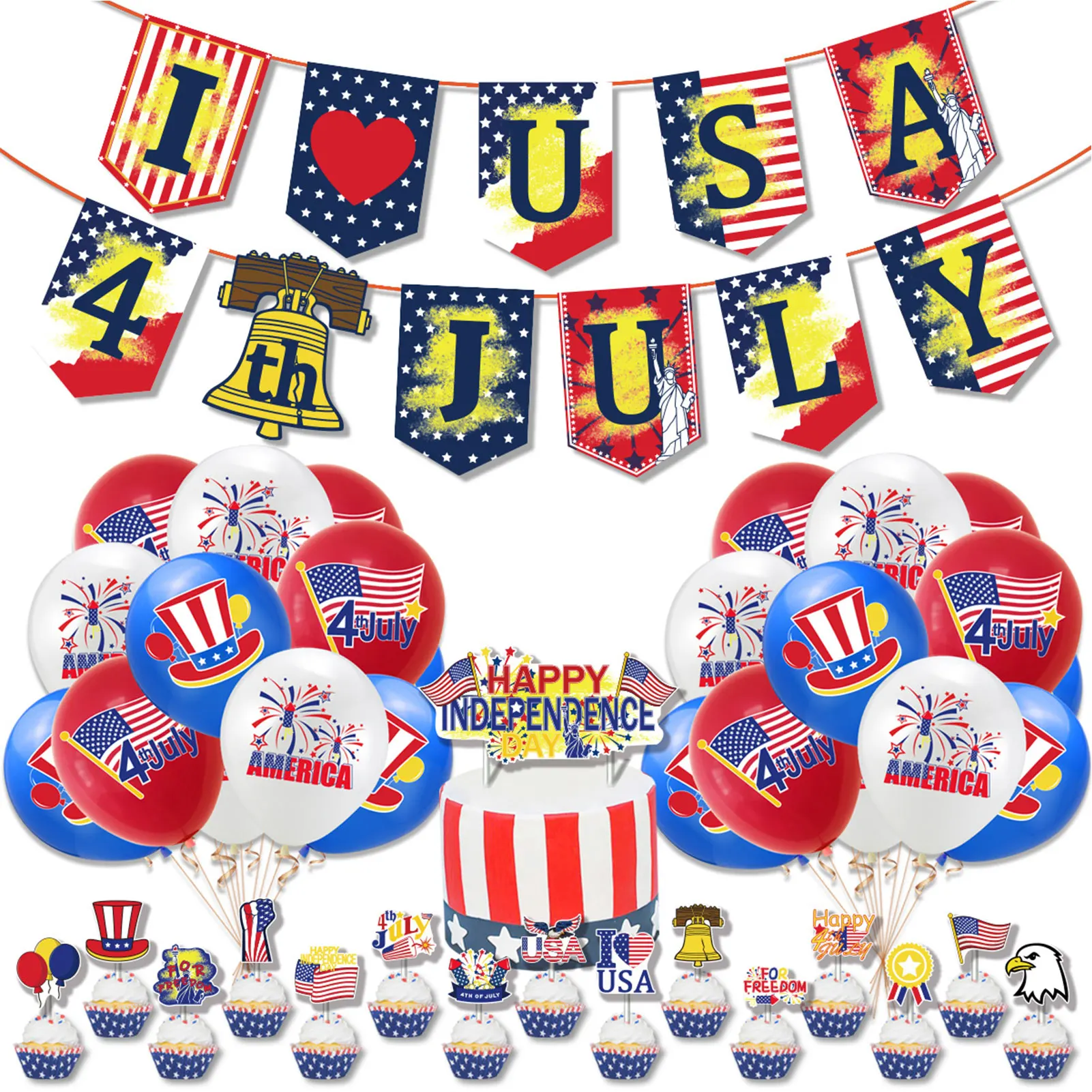 

Independence Day Theme Party Decoration Supplies 4th Of July Party Decorations