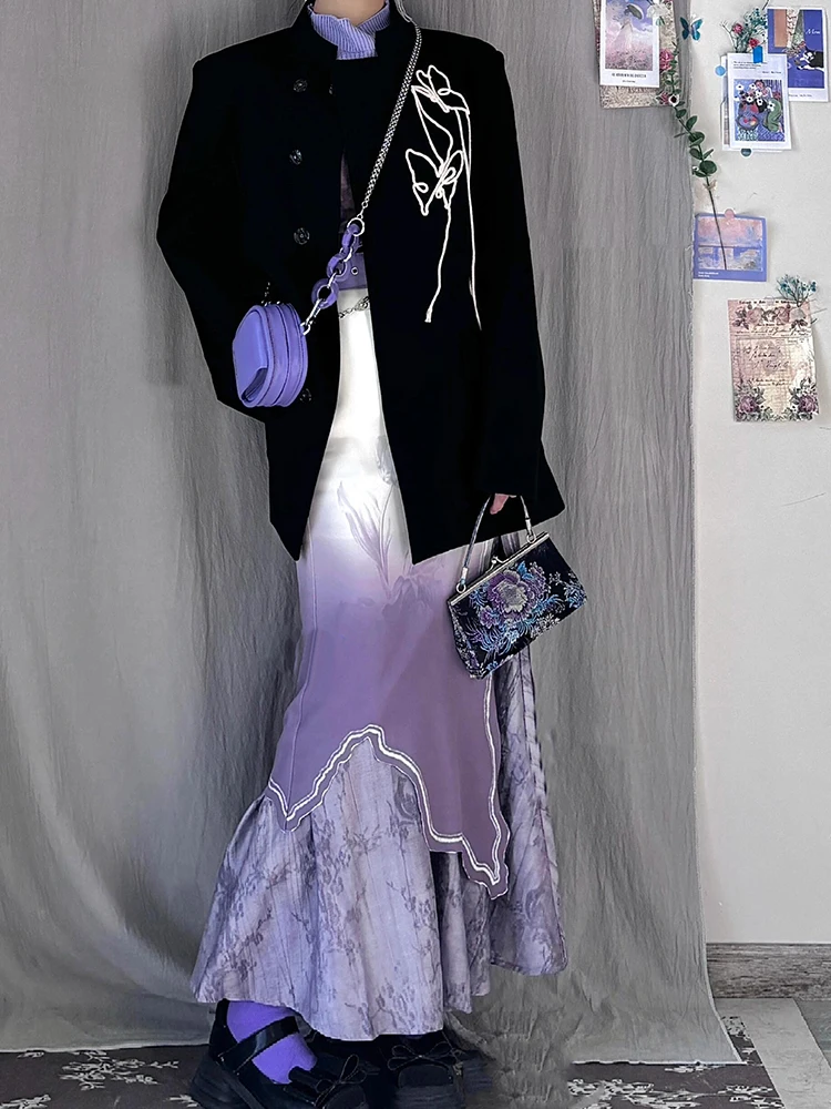 ชุดลำลองผู้หญิงปักลายเชือก ดีไซน์จีนใหม่ สไตล์หรูหรา โดดเด่นไม่ซ้ำใคร