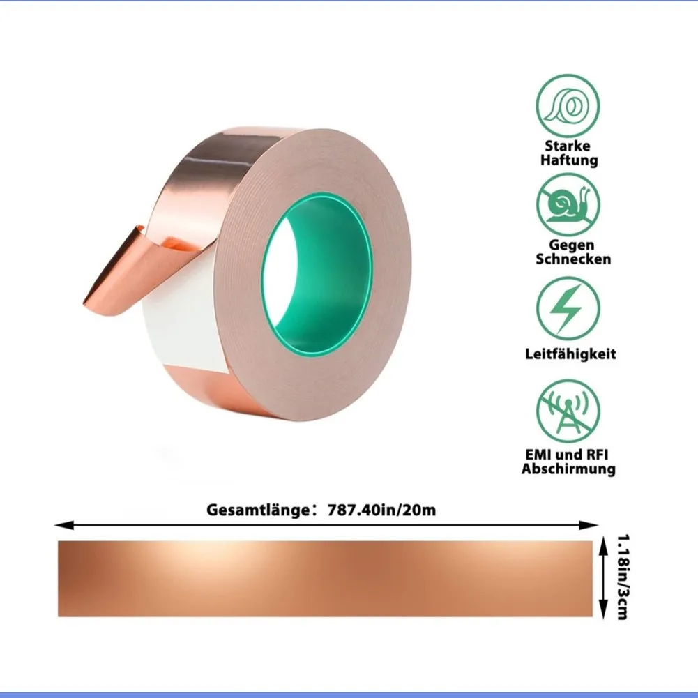 

Snail Prevention Copper Tape for Garden Applications Including Vegetable Beds Flower Borders Balcony Planters and Troughs