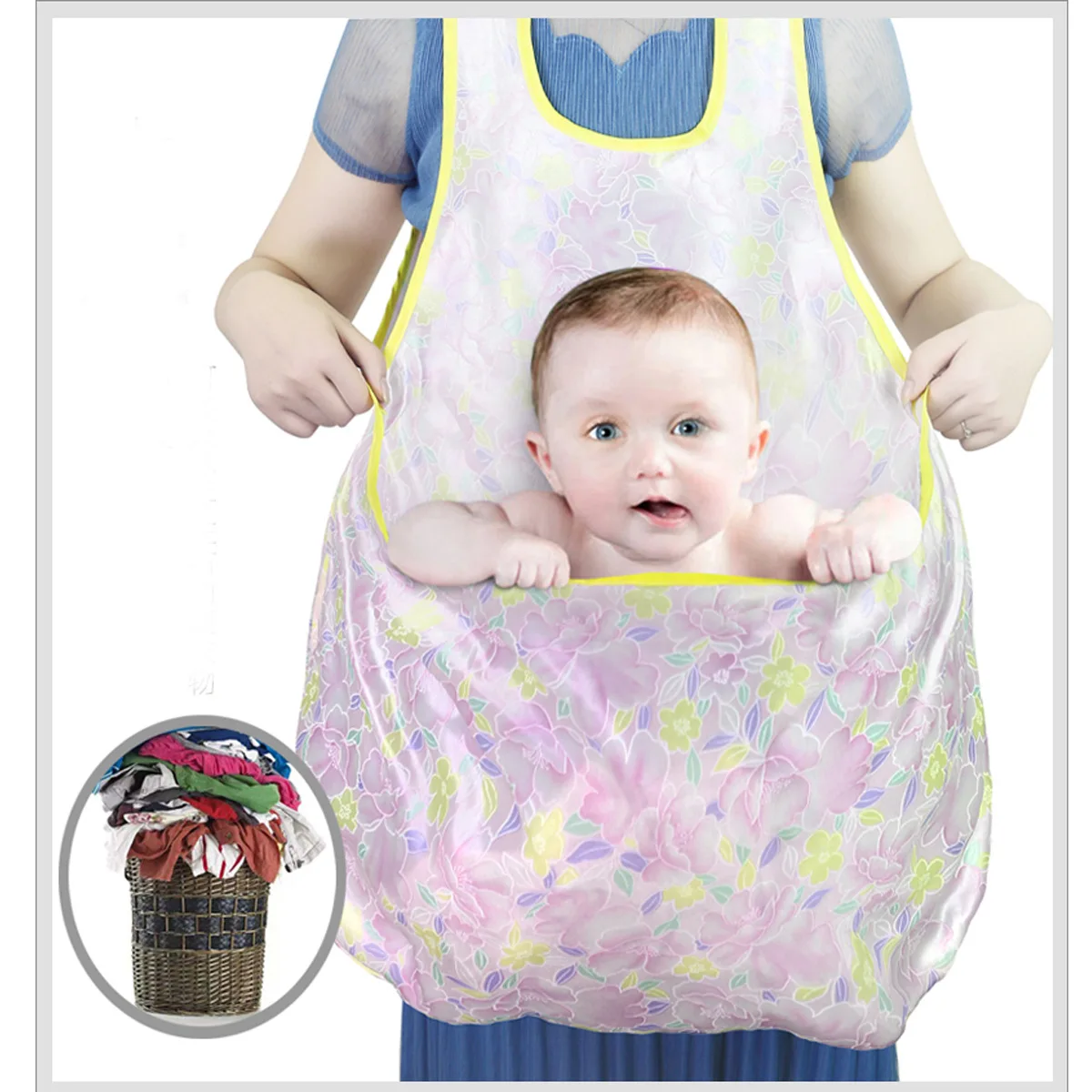 Insulate Cold and Moisture Household Outdoor Sleeveless Laundry Bib Apron Cloth Apron Clothes Drying Apron