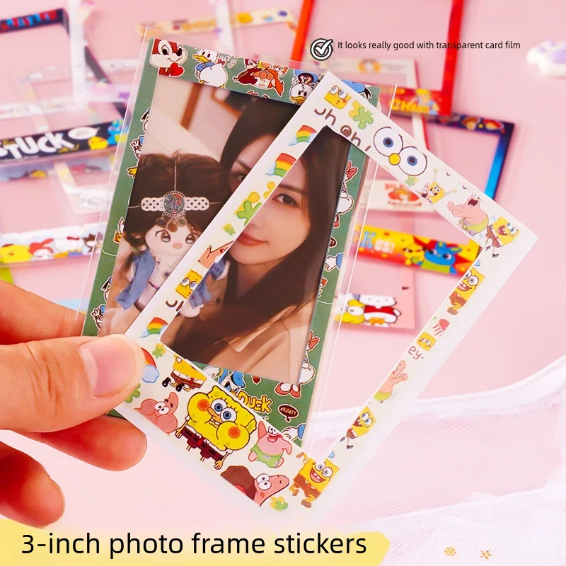 100 Pc, Instax Photo Frame Stickers,Photo Border Stickers for Fujifilm Instax Mini 12/11/9/8/70/40/25/90/liplay/evo Camera