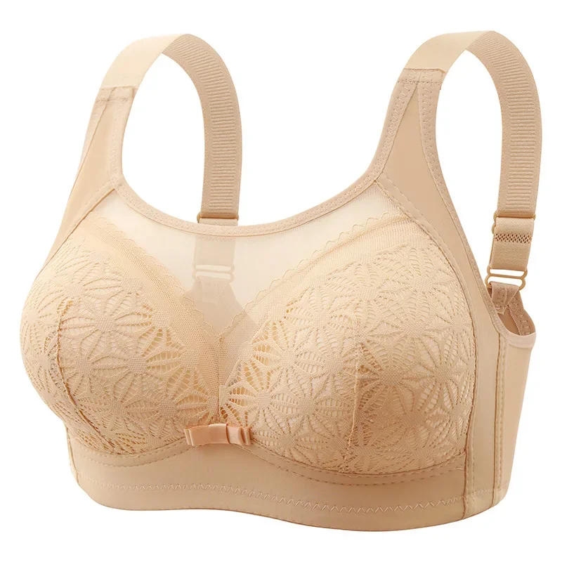 Soutien-gorge haut de gamme en forme de U pour femme, sous-vêtement respirant, dos sans anneau en acier, bonnet fin, froncé et ajusté, actif, nouveau