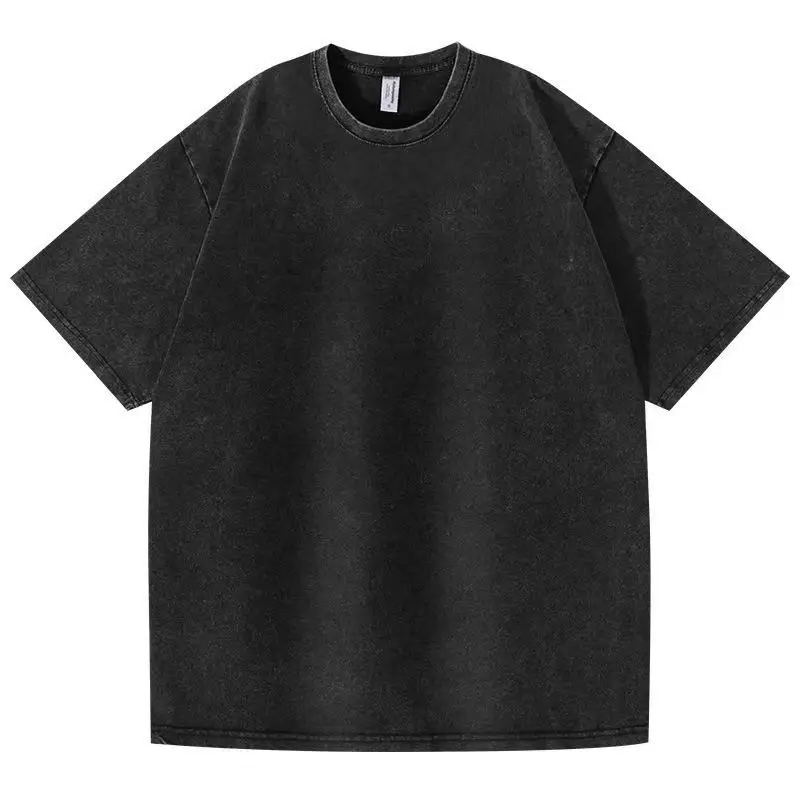 

Men's Women Washed Vintage T-Shirts Street Hip Hop Retro Punk T Shirt Harajuku Casual Cotton Short Sleeve Couple TShirts Tees