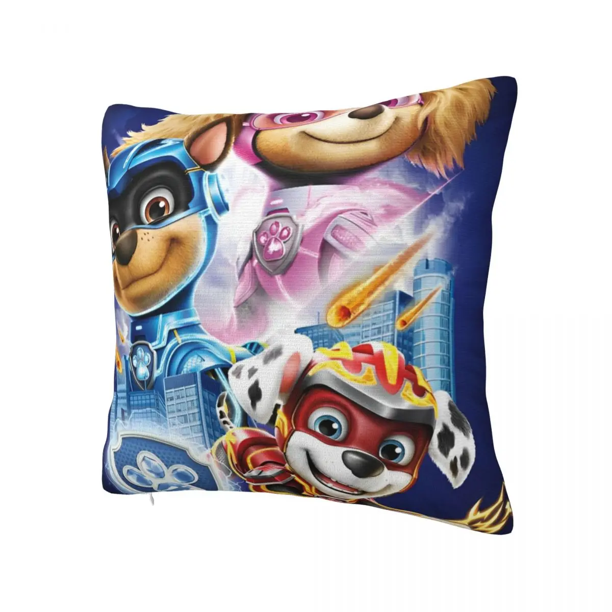 Soft Cute Cartoon P-Patrol Dog Pillowcase Polyester Cushion Cover Decor Marshall Chase Rubble Pillow Case Cover Chair 40X40cm