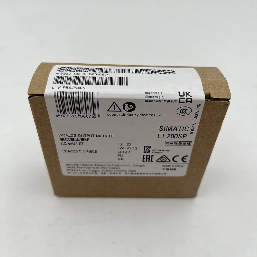 สําหรับ SIEMENS ANALOG โมดูลเอาต์พุต 6ES7 135-6HD00-0BA1