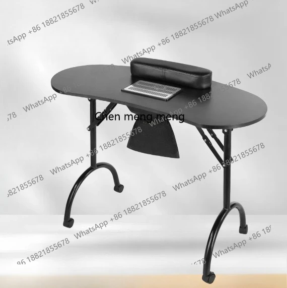 

Portable Nail Table Multi-Purpose Folding Table MDF Nail Table Beauty Nail Cleaner