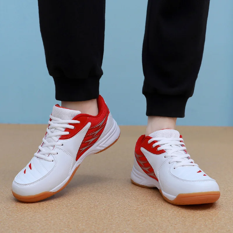 Volleyball Men's Badminton Shoes Women's Table Tennis Non-Slip Training Sports Footwear Tendon Couple Outdoor Indoor Sneakers