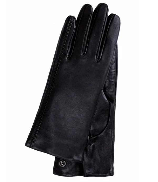

Cashmere gloves made of leather, combined with a soft touch and classic design