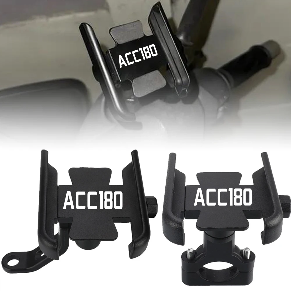 For KYMCO ACC180 ACC 180 ALL YEARE Motorcycle Accessories CNC Mobile Phone Holder Rearview Mirror Handlebar GPS Stand Bracket