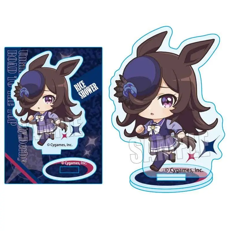 Anime Uma Musume Pretty Derby Cosplay Jungle Agnes Manhattan 10CM Acrylic Figure Stand Ornament Model Accessories Toy Gifts HD