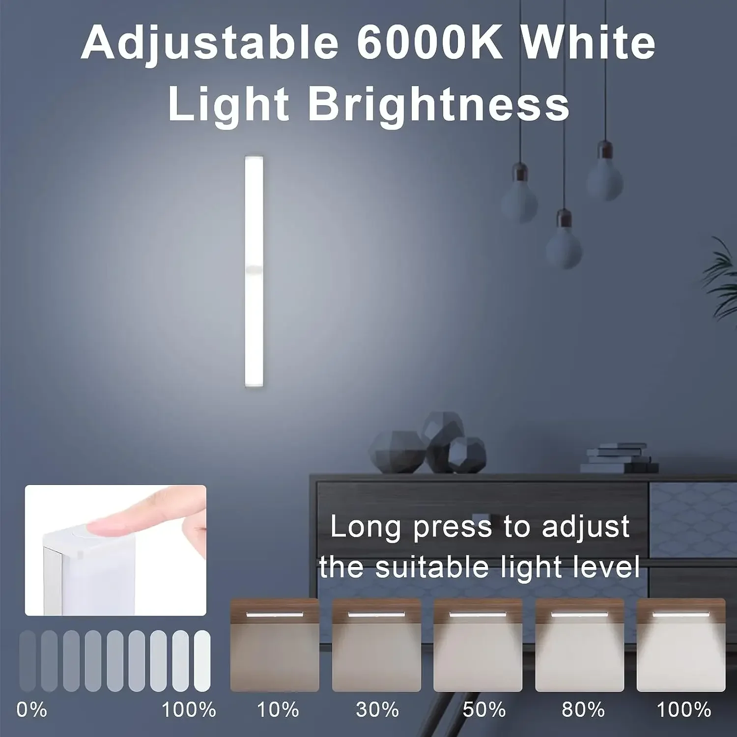 Xiaomi Night Light With Motion Sensor C Type Rechargeable Night Lamp Wireless Led Kitchen Cabinet Room Bedside Table Lighting