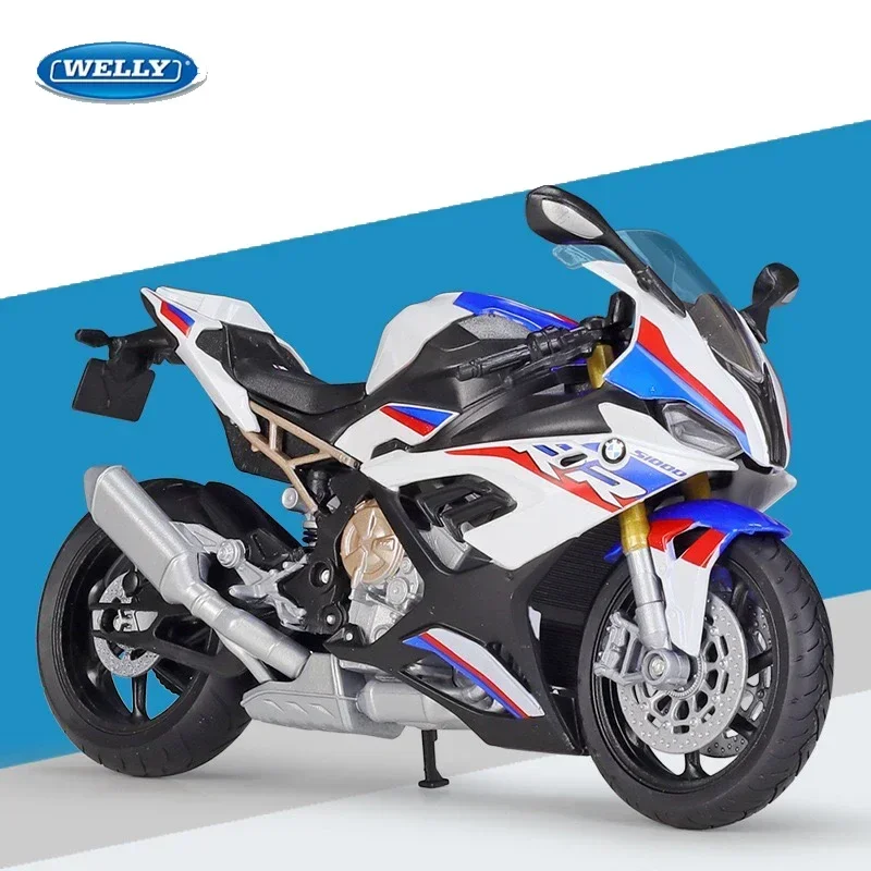 WELLY 1:12  BMW 2021 S1000 RR Simulation Alloy Motorcycle Model  - Suitable for Children's Toys and Collections