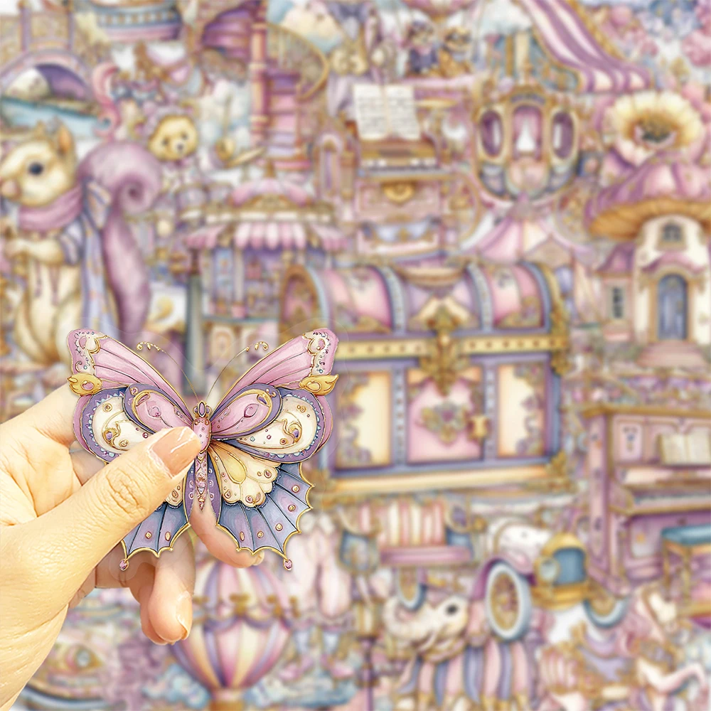 

10/30/50pcs Cute Cartoon Dream Amusement Park Stickers Aesthetic Decals Toy DIY Laptop Notebook Phone Decoration Sticker for Kid