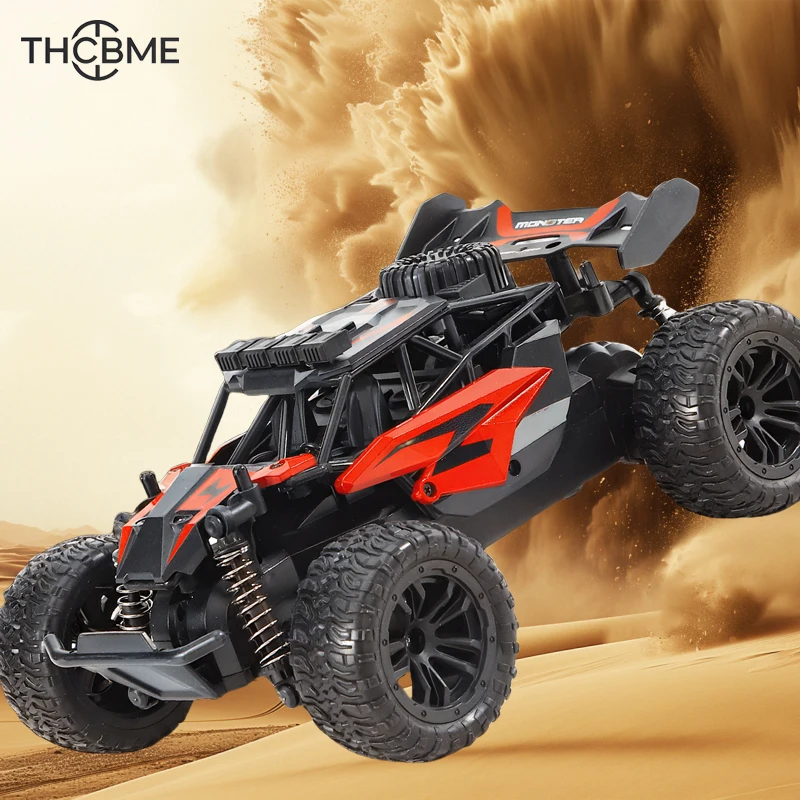 Relação de alta velocidade 1:18, novo veículo todo-o-terreno com controle remoto, tração nas quatro rodas, equipado com faróis LED, re off-road masculino