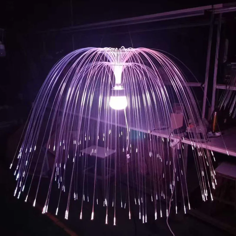 Outdoor waterproof suspended ceiling fiber optic lamp jellyfish lamp