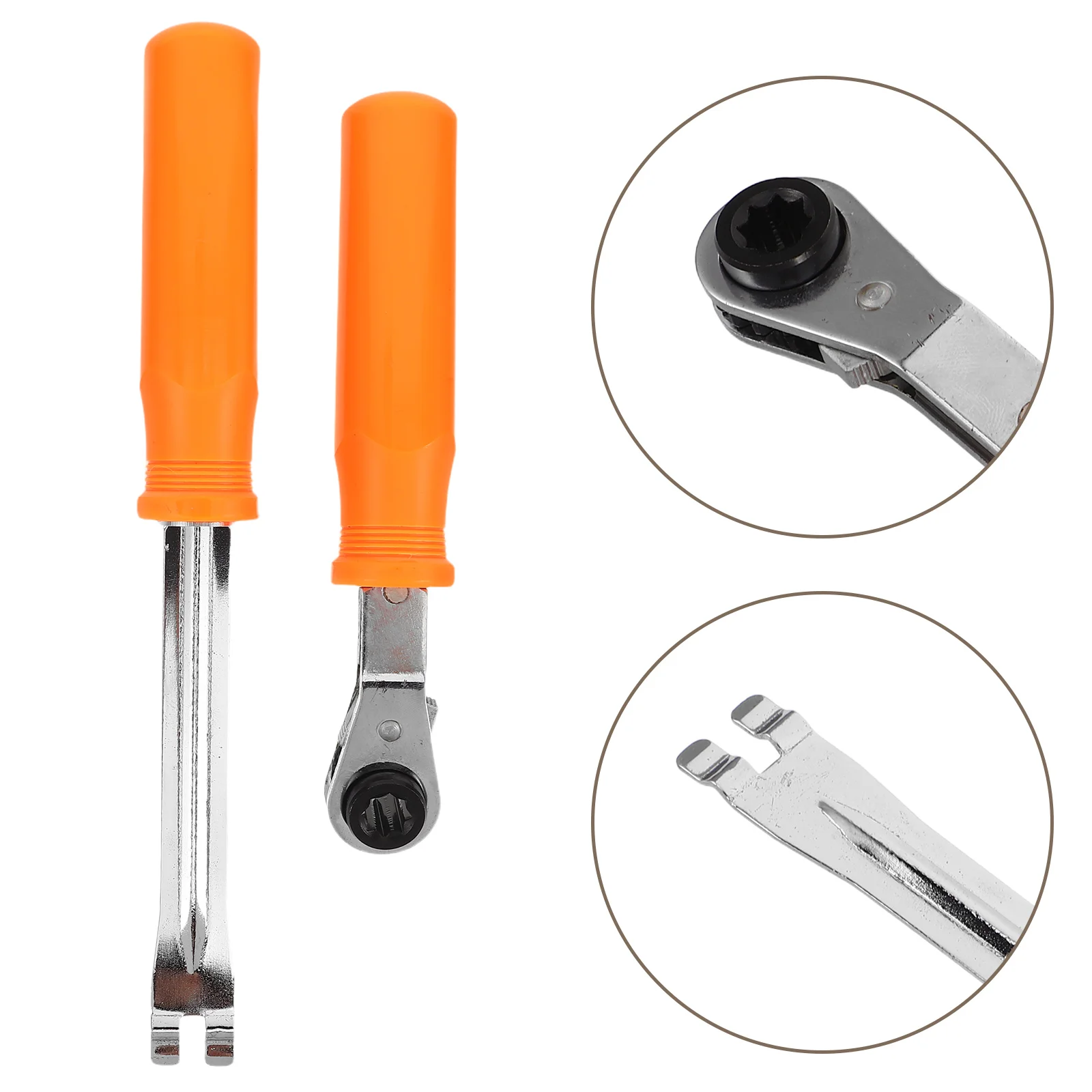 

2pcs Car Tension Adjustment Automatic Slack Adjuster Double Square Ratcheting Wrench For Repair Precision Control
