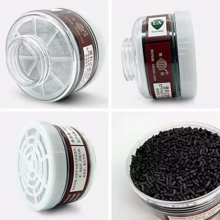 49/64 نوع قناع كامل تنفس R40 واجهة متعددة الأغراض اللوحة رذاذ المبيدات المطاط الطبيعي الوقاية الكيميائية قناع واقي من الغاز