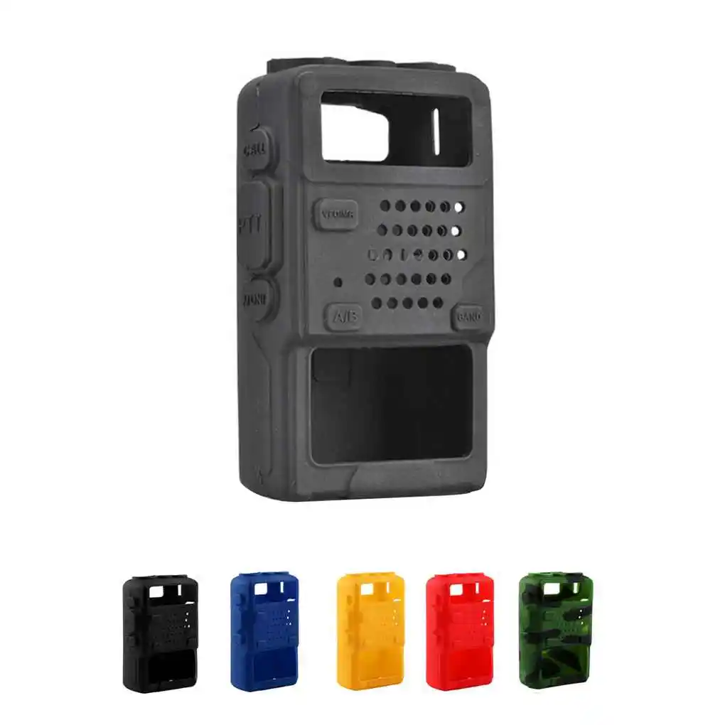 Silicone Walkie Talkie Protective Case Shell Portable Handheld Two Way Mobile Radio Protection Pouch Accessories