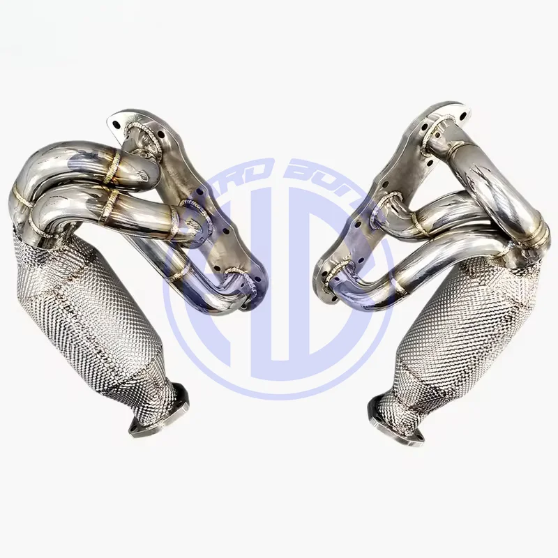 

Колючий выхлопной коллектор для PORSCHE 911 997.2 Carrera Turbo S 3.8 2010-2012, высокопроизводительный выпускной коллектор с теплозащитным экраном