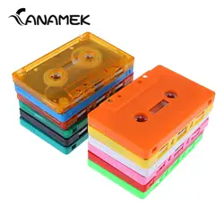 1Pcs Plastic Color Blank Tape Case Audio Magnetic Audio Recording Cassette Tape Shell Empty Reel To Reel Cassette(no Tape Core)