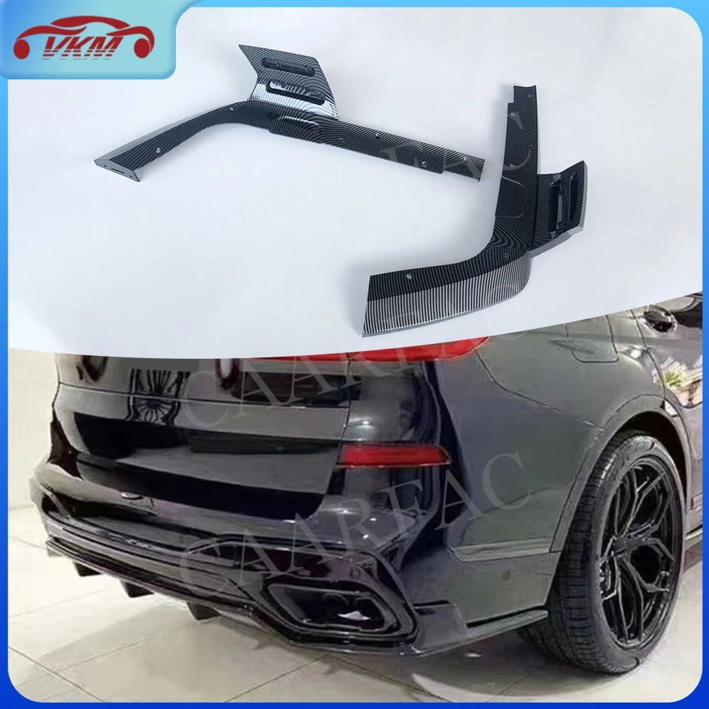 

Carbon Fiber Rear Bumper Diffuser splitters For BMW X7 G07 M Sport 2019-2021 ABS Rear Lip Flaps Apron