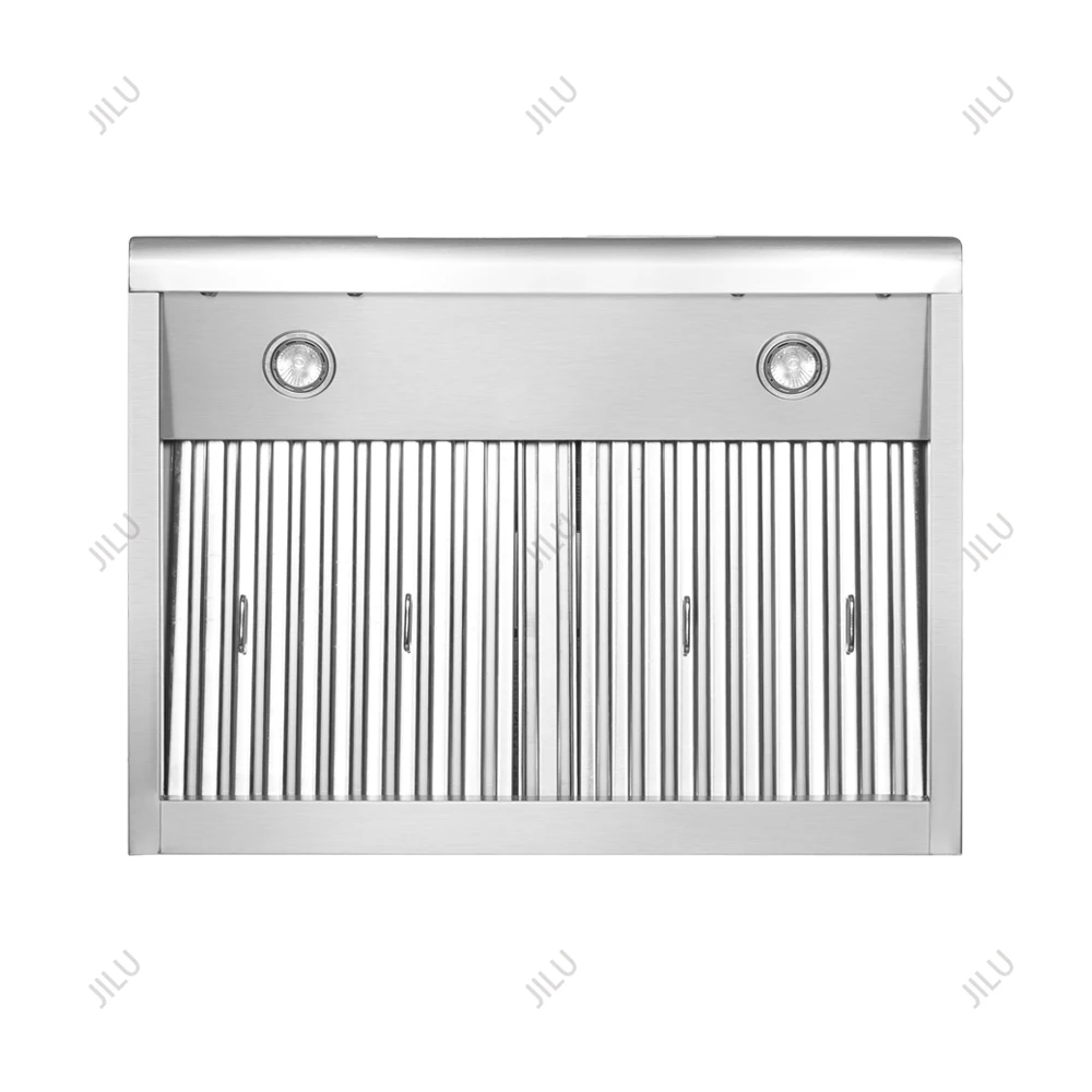 Certificazione ETL Professione Cappe elettriche ragionevole personalizzate con touch screen in cristallo nero da cucina a basso rumore