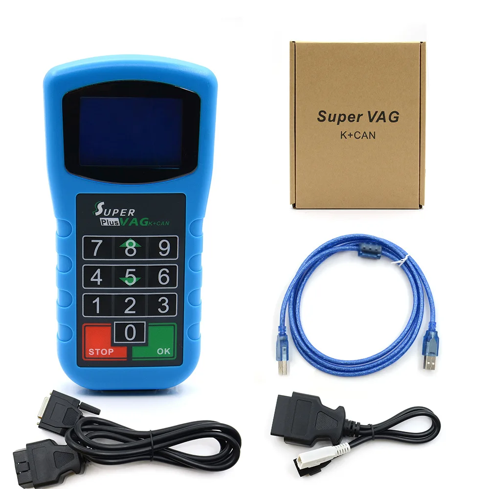 Super VAG K KAN Plus 2.0 OBD2 Auto Diagnostic Tool Lezen Beveiliging Code Correctie Pin Kabeljauw Voor Audi VW Skoda V4.6 Key programmeur