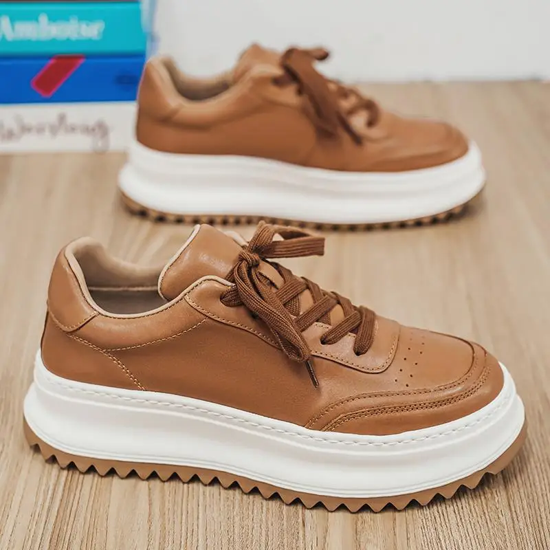 

Мужская повседневная обувь, новая весенняя модная удобная дышащая обувь на массивном каблуке, повседневные простые универсальные износостойкие кроссовки на платформе