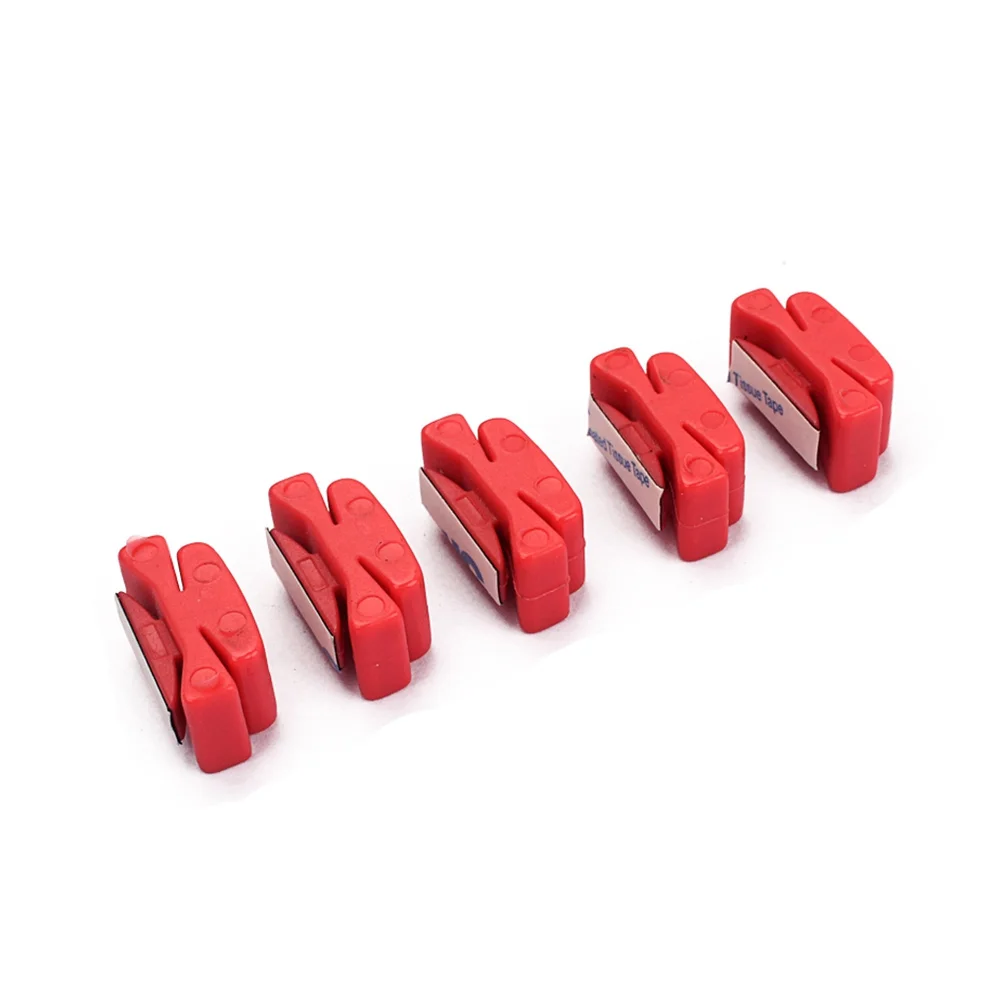 

5Pcs Red Guitar Pick Clip Rubber Holder Mini Plectrum Clamp Lightweight for Guitar Bass Ukulele Plectrum Clamp