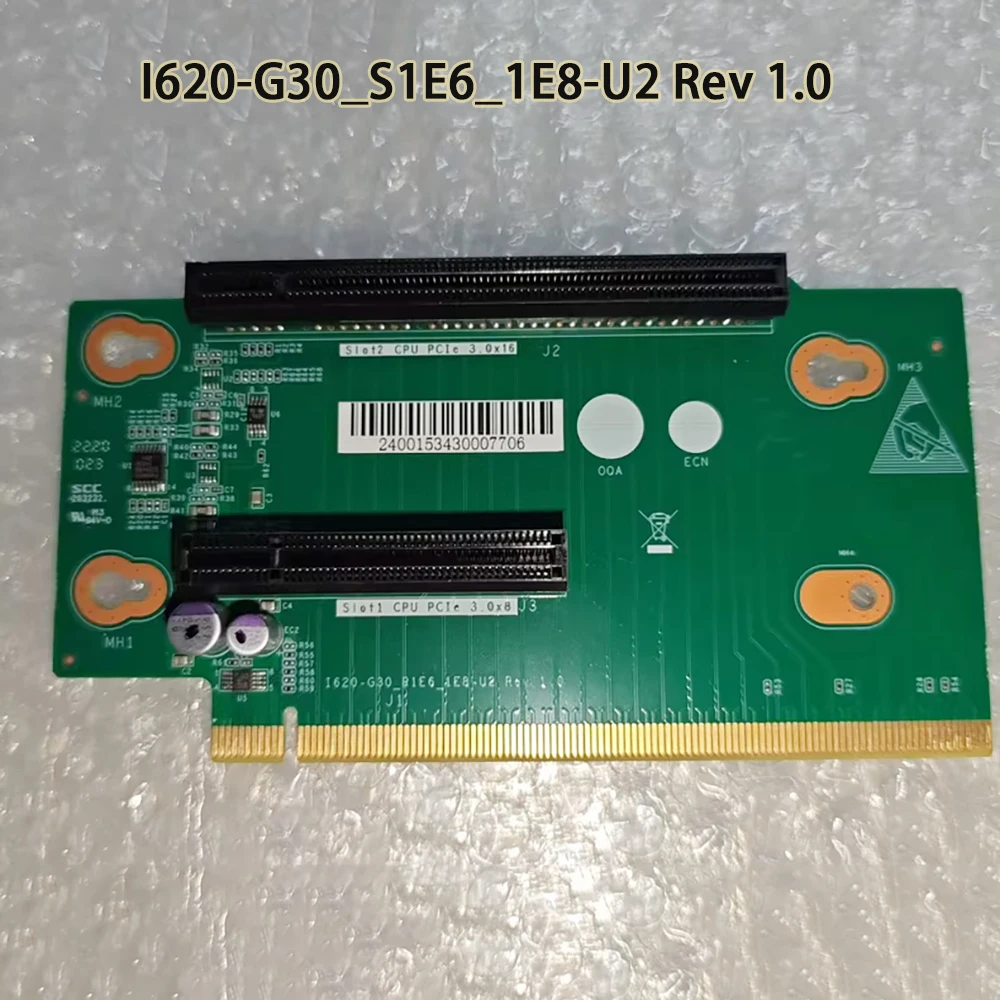 

I620-G30_S1E6_1E8-U2 Rev 1.0 для I620-G30 R620-G30 Карта расширения PCIE Обновление карты RISER B Server R1E6_1E8-U2 I620-G30-S1E6-1E