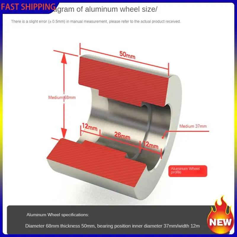 Gorący Trend - Szlifierka Taśmowa Aluminiowa Koło Odchylające Koło Do Obróbki Drewna DIY Stop Aluminium Koło Napędowe Zestaw Koła Odchylającego