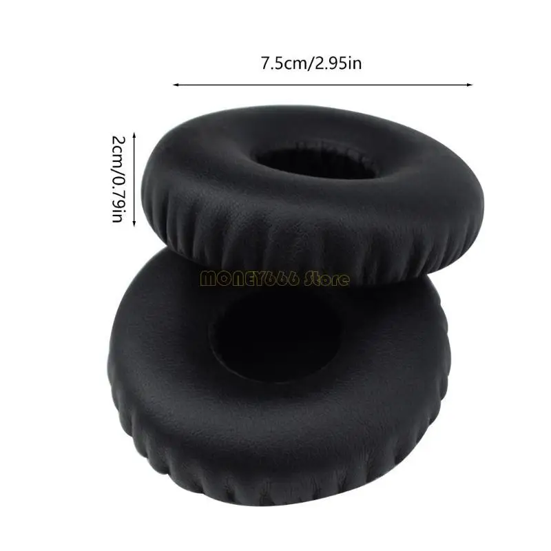 F62C 1 زوج الجلود قطع الأذن لاستبدال متجدد الهواء سماعة الإسفنج غطاء للأذنين وسادة تغطي ملحقات الصوت