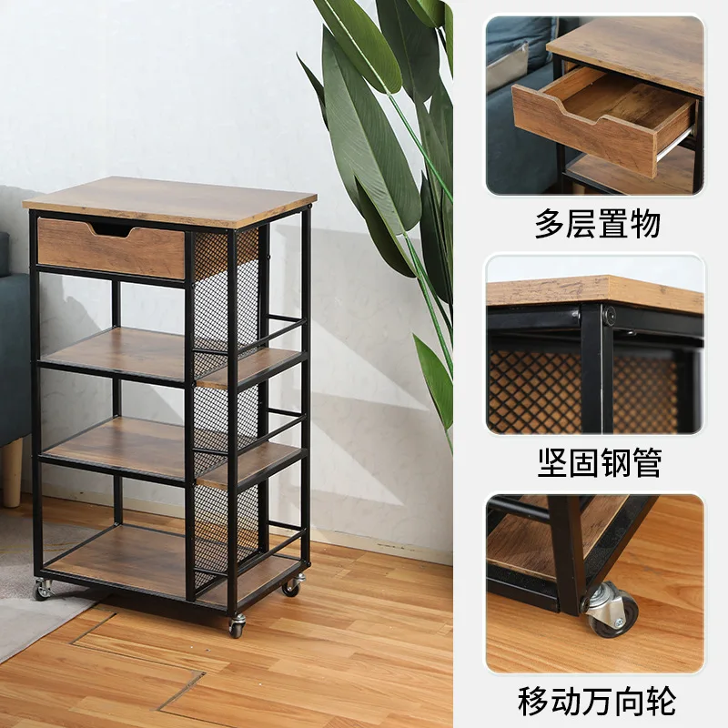 Sofa side table, living room home side cabinet, bedside shelf, small side table, movable shelf