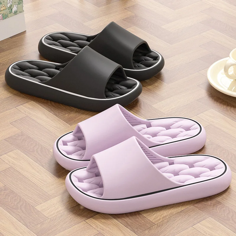 Simple Soft-Soled Comfortable Slippers, Casual Open-Toe Quick-Drying Shoes, Comfortable Indoor Household Slippers For Couples