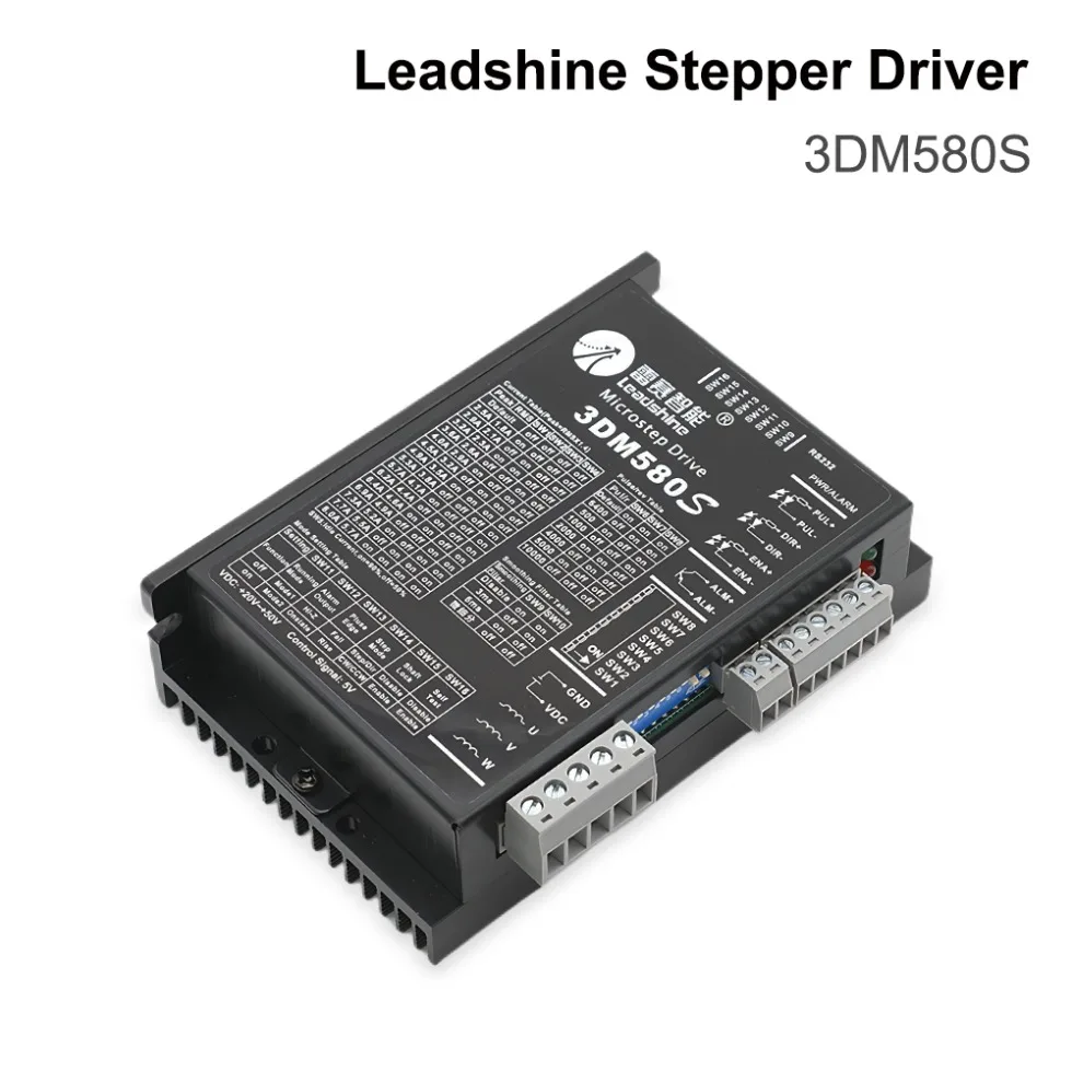 Leadshine Stepper Motor Driver 3DM580 3 Phase 18-50VDC 1.0-8.0A Upgrade 3DM580 7-16mA for CO2 Laser Cutting Engraving Machine