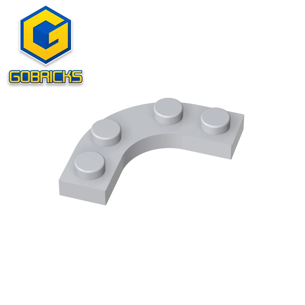 

Gobrick GDS-2191 пластина, Круглый угол 3x3 с 2x2 круглым вырезом, совместимый с конструкторами lego 68568