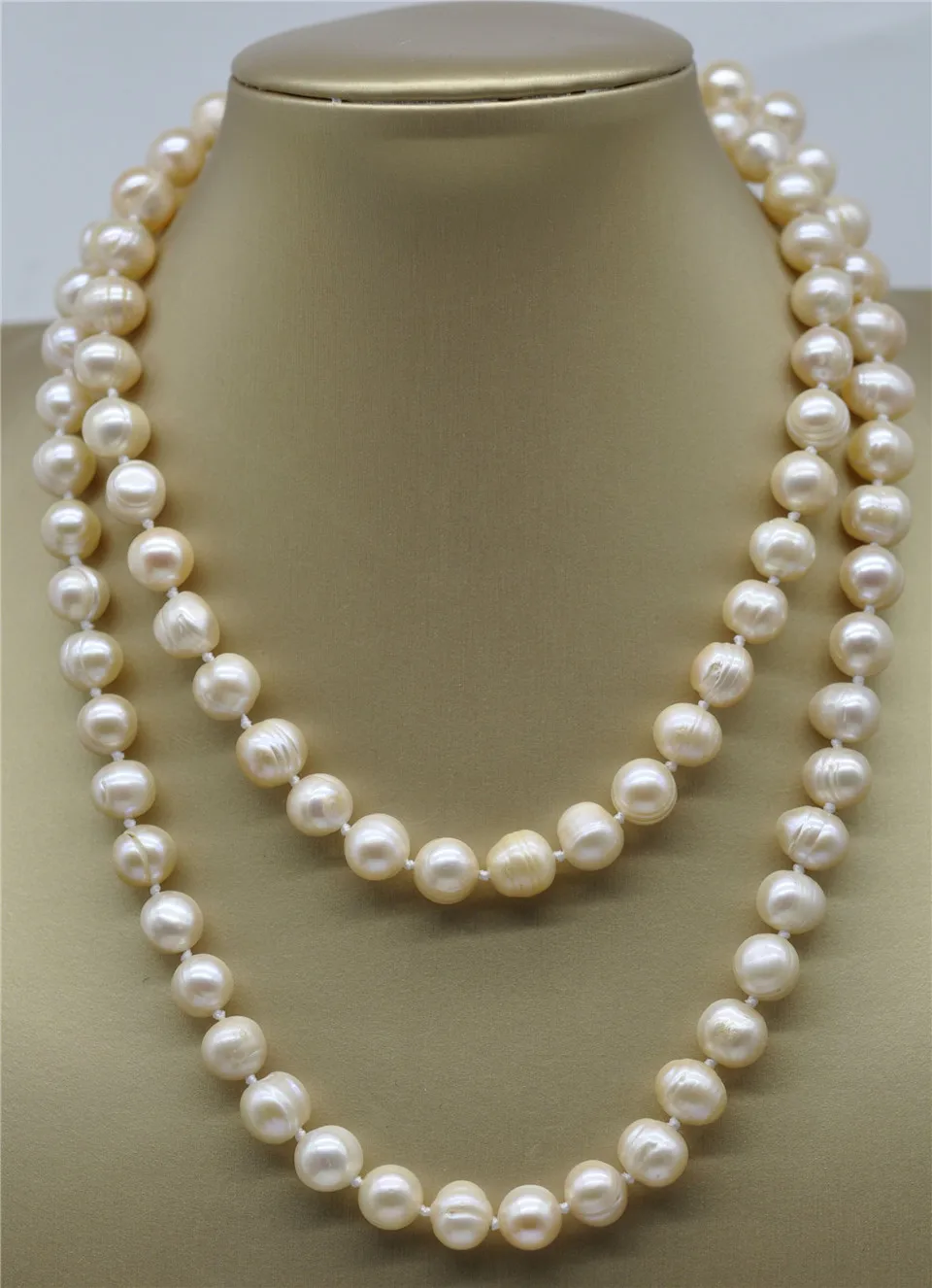 HABITOO NATURAL HUGE SOUTH SEA 10-11MM PINK PEARL NECKLACE 35