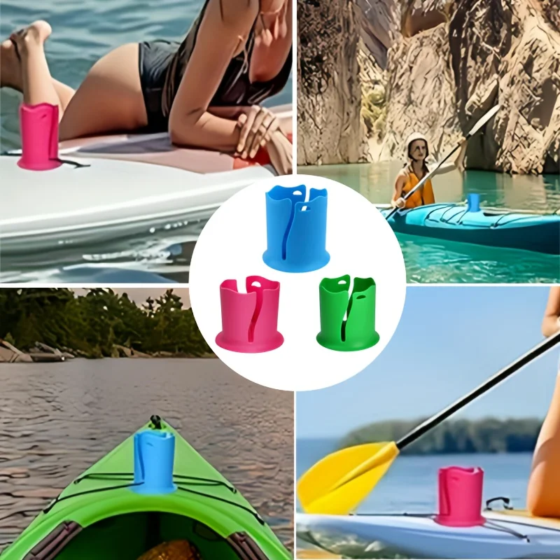 Soporte para bebidas de kayak, soporte de fijación para botella de agua, resistente a la vuelca, soporte para botella de surf, soporte para taza, accesorios de montaje con cuerda.