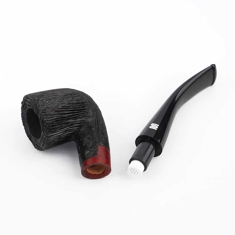 Small Portable Briarwood Pipe With Spare Smoking Tip Cleaning Kit Comes High Quality Classic Tobacco Pipe for 9mm smoking filter