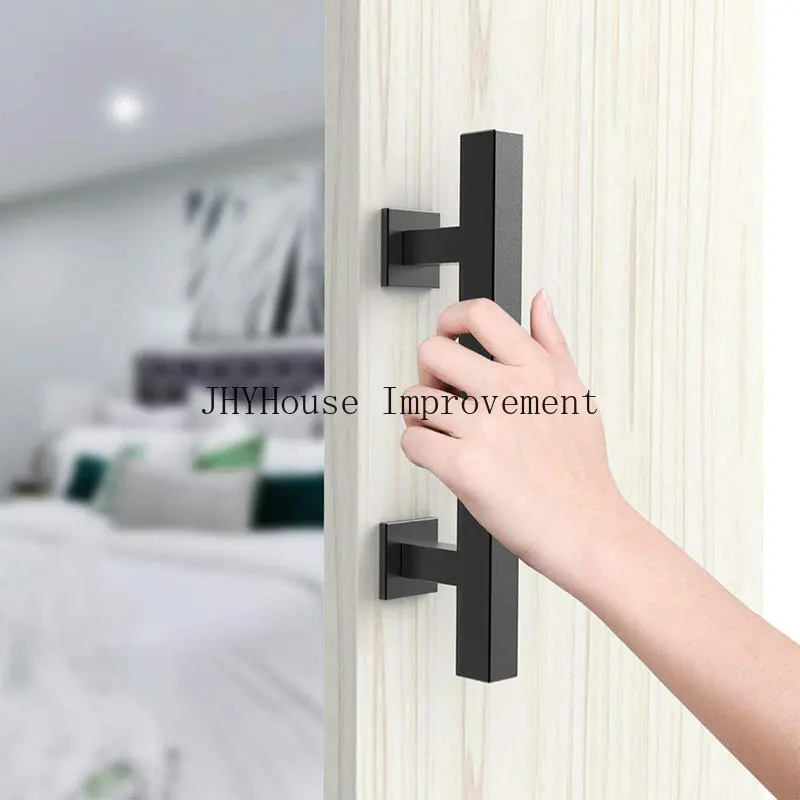 12 inches Sliding Barn Door Handle Pull Cabinet Flush Hardware Set Wood Door Handle Interior Door Furniture Handle Hardware