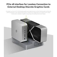Beelink Multi-Functional EX Docking Station 600W Power Supply PCle X8 External Desktop Independent Graphics Card Expansion Dock