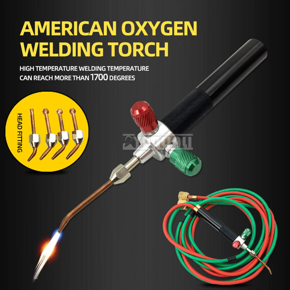 

Oxygen welding torch LPG gas high temperature fire gun air conditioning copper tube gold welding torch