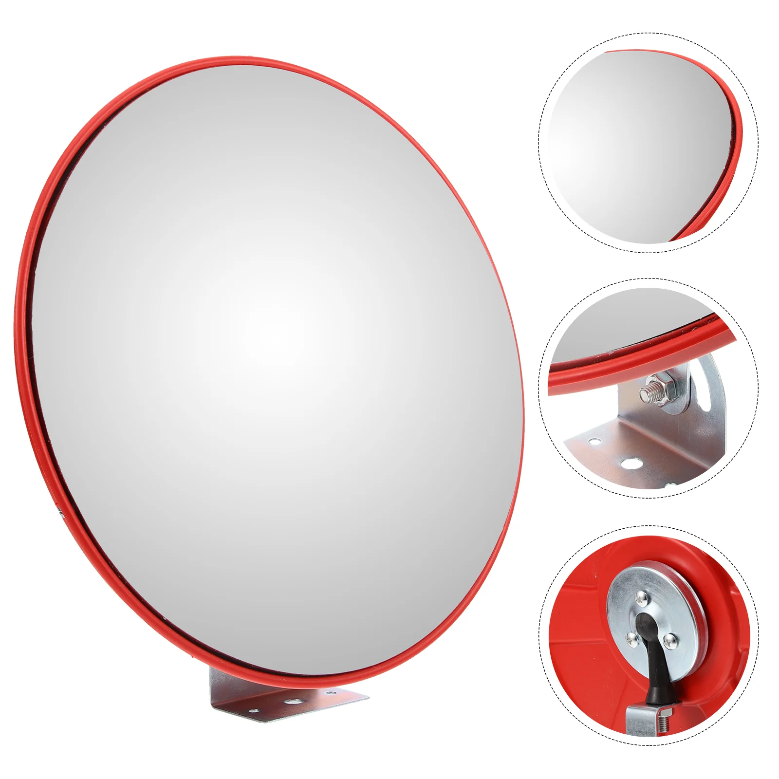 Lens Wide Angle Safety Mirror Lights Abs Full Convex Outdoor Traffic Wide-angle