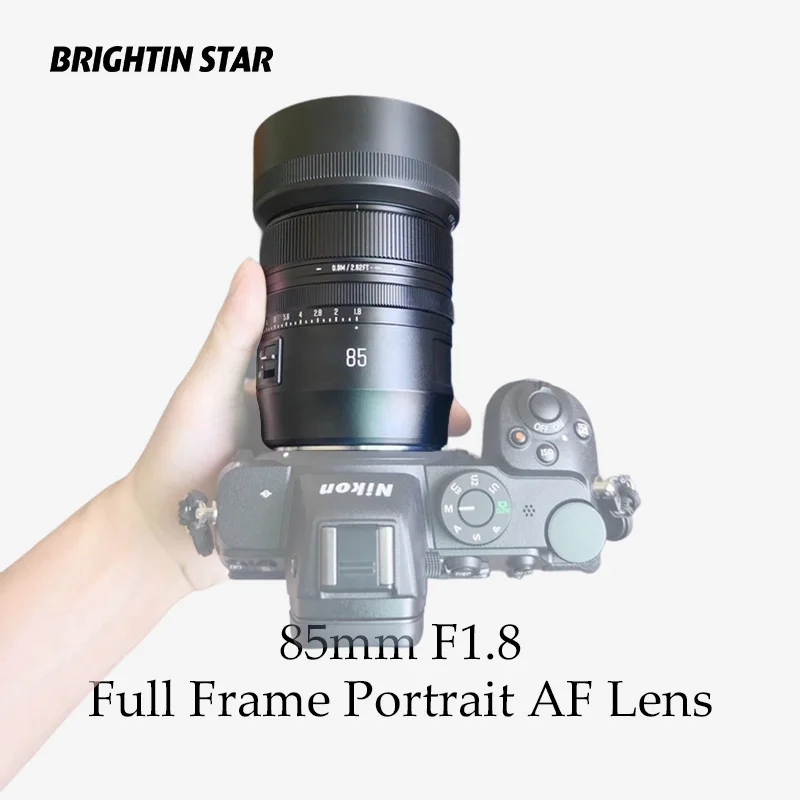 

Brightin Star 85mm F1.8 AF Large Aperture Full Frame Autofocus Portrait Lens For Sony E Nikon Z Mirrorless Camera pk sirui meke