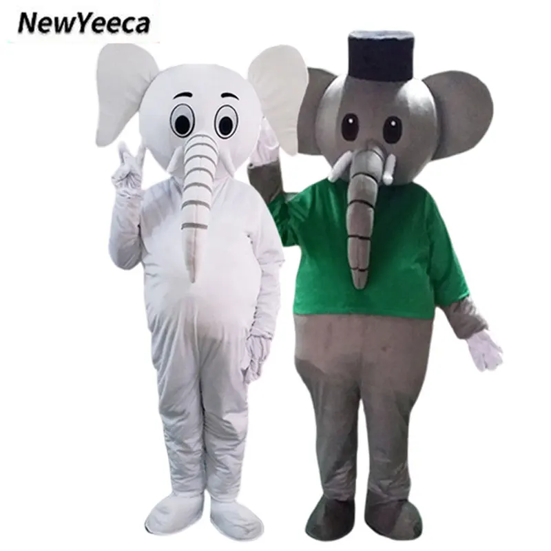 Elephant Mascot Cartoon Doll Cosplay Costume for Adult Man and Woman Christmas Activity Halloween Easter Birthday Anime Party