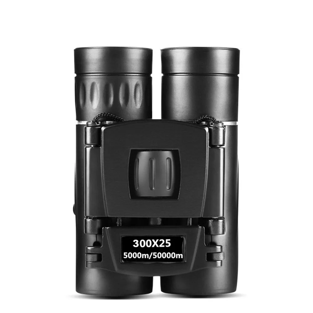 300X25 binoculars, portable, foldable, low light night vision, high definition, high power outdoor use