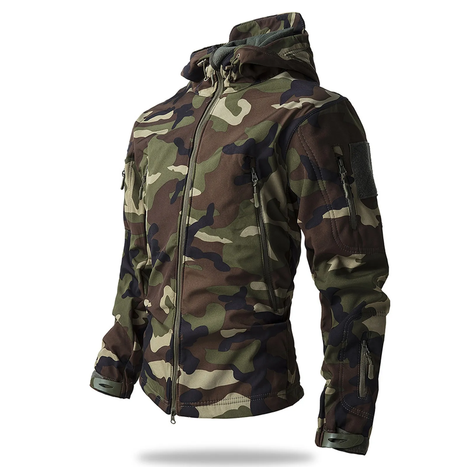 

Men's Camouflage Jackets Fashion Trend Outdoor Sports Cargo Jackets Spring Fall Daily Breathable Windproof Solid Hoodie Jackets